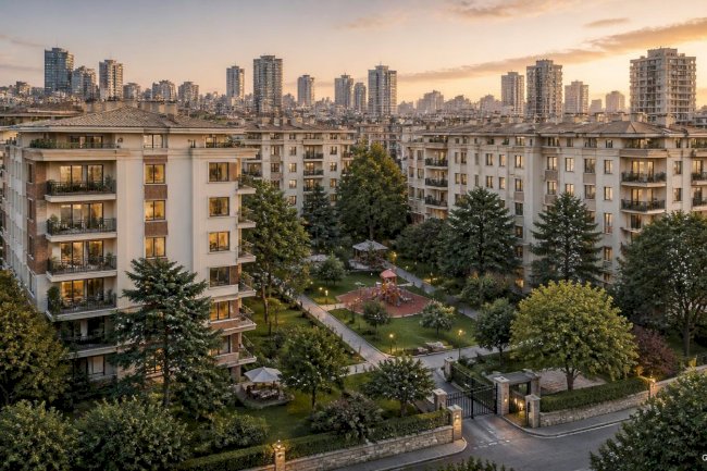 İş Bankası Blokları – Gayrettepe Vefa Bayırı Sokak’ta Köklü Konut Yerleşimi